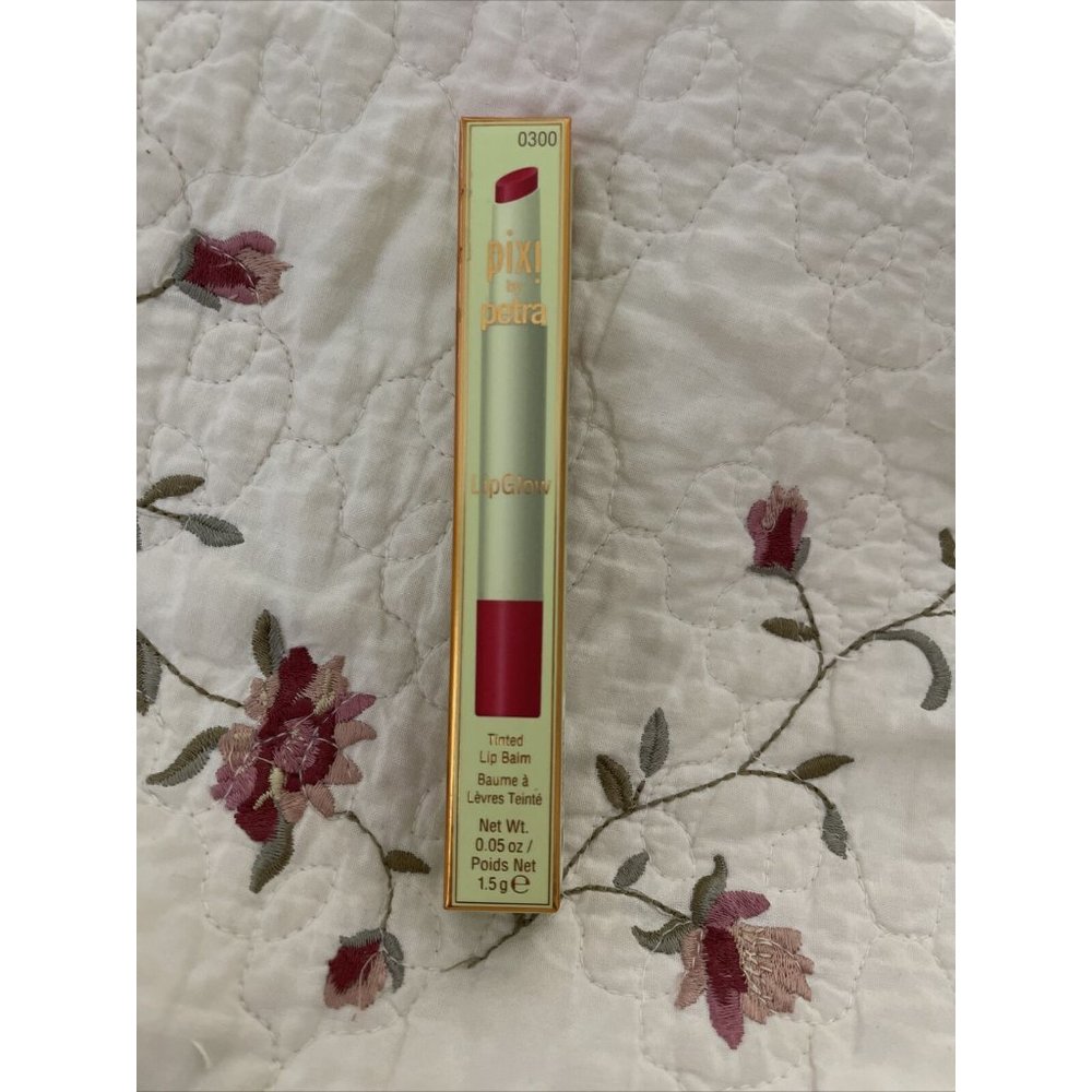 NIB Pixi by Petra LipGlow Tinted Lip Balm In RUBY